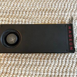 Used gaming computer graphics card. Brand: Radeon. Model: RTX 480